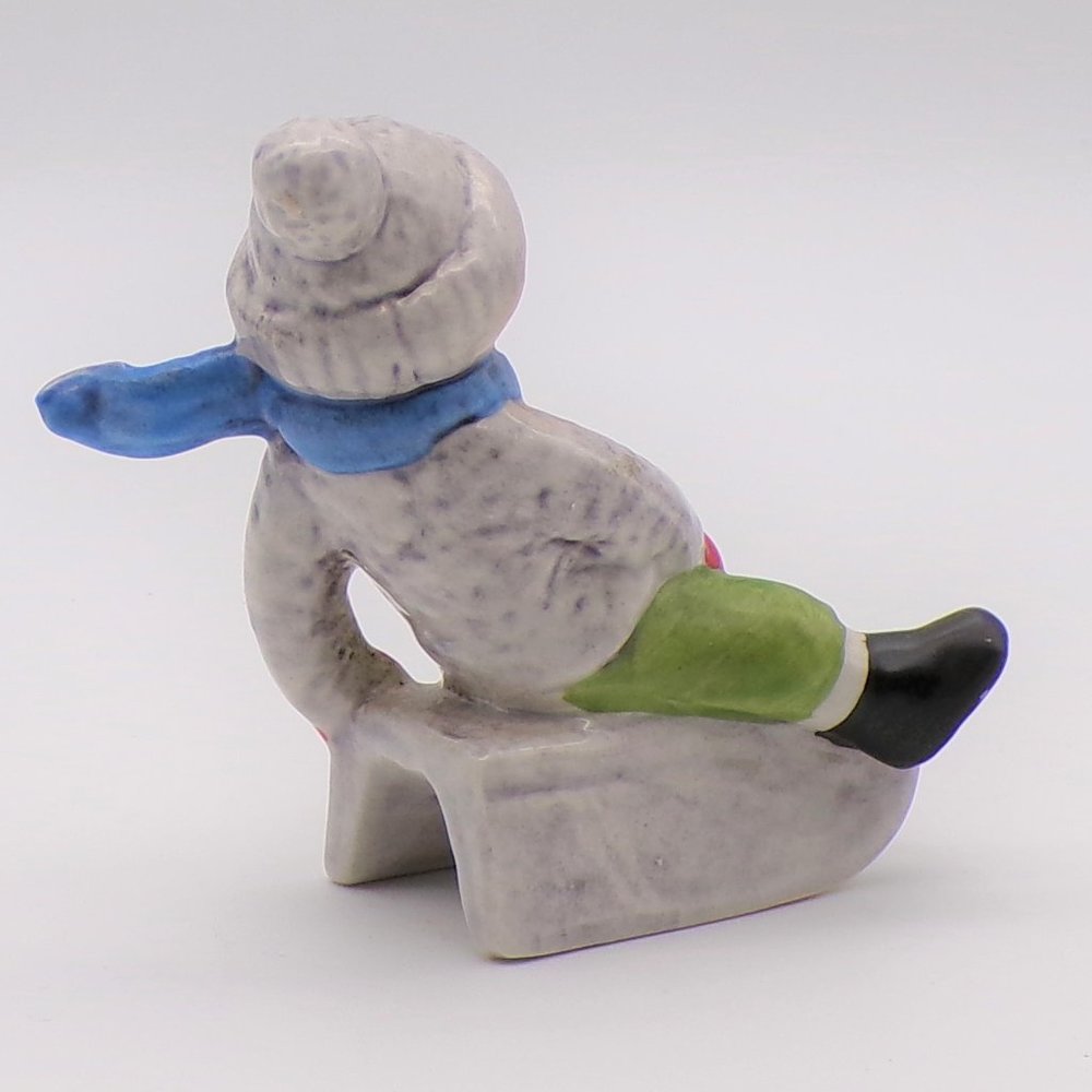 Boy on Sled Ceramic Figurine by Goebel - Picture 7 of 15